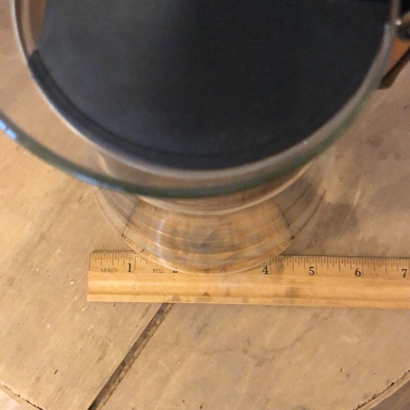 Vintage Mid Century Modern David Douglas Flameware Coffee Carafe Gold Striped - Picture 8 of 9